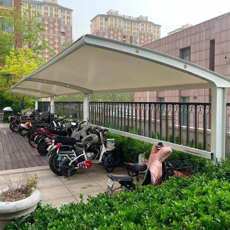 广宗县膜结构电动车棚